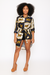 Tomi Shift Dress Shirt (white/dark blue/yellow)
