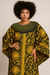 Elegant Arabian Print Caftan with Swarovski Stones