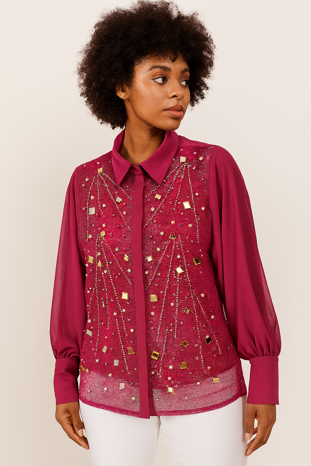 Fancy Bedazzled Shirt