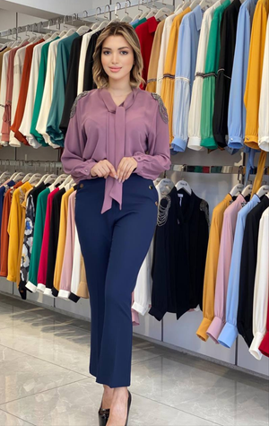 AbbyO V-neck Blouse