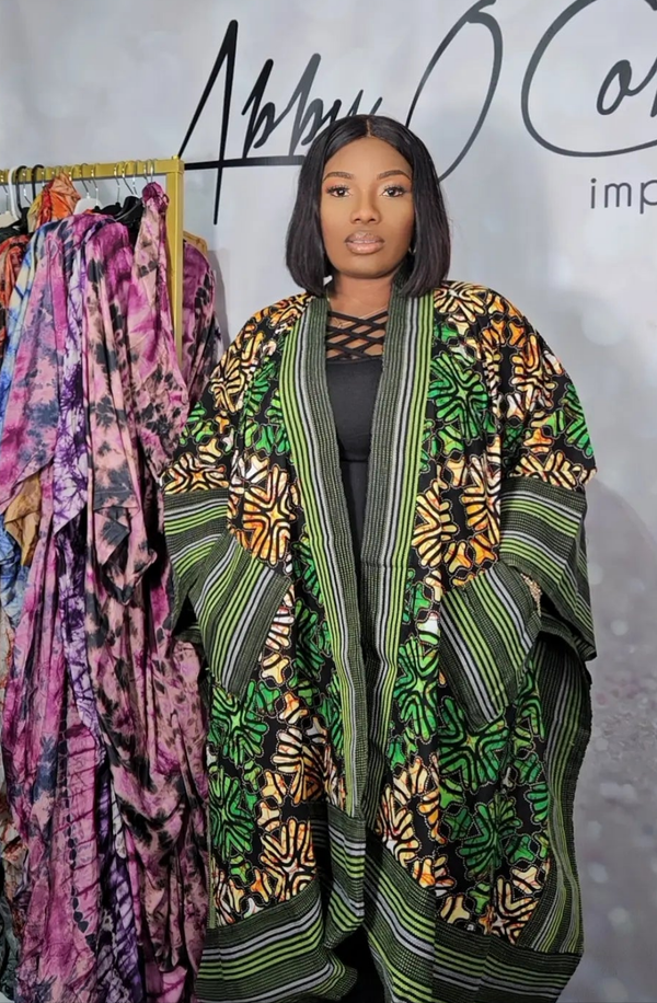 LEKO KIMONO (Green) - AbbyO Collection