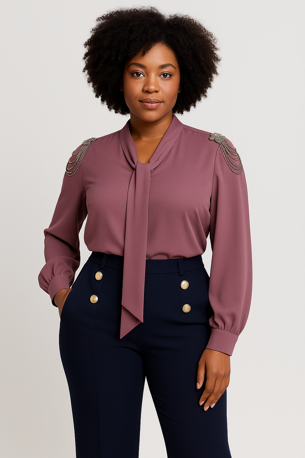 AbbyO V-neck Blouse