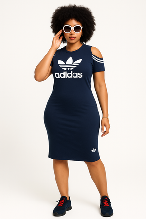 Cold shoulder sport dress