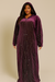 Elegant Italian Velvet Kimono with hoodie & Swarovski Stones