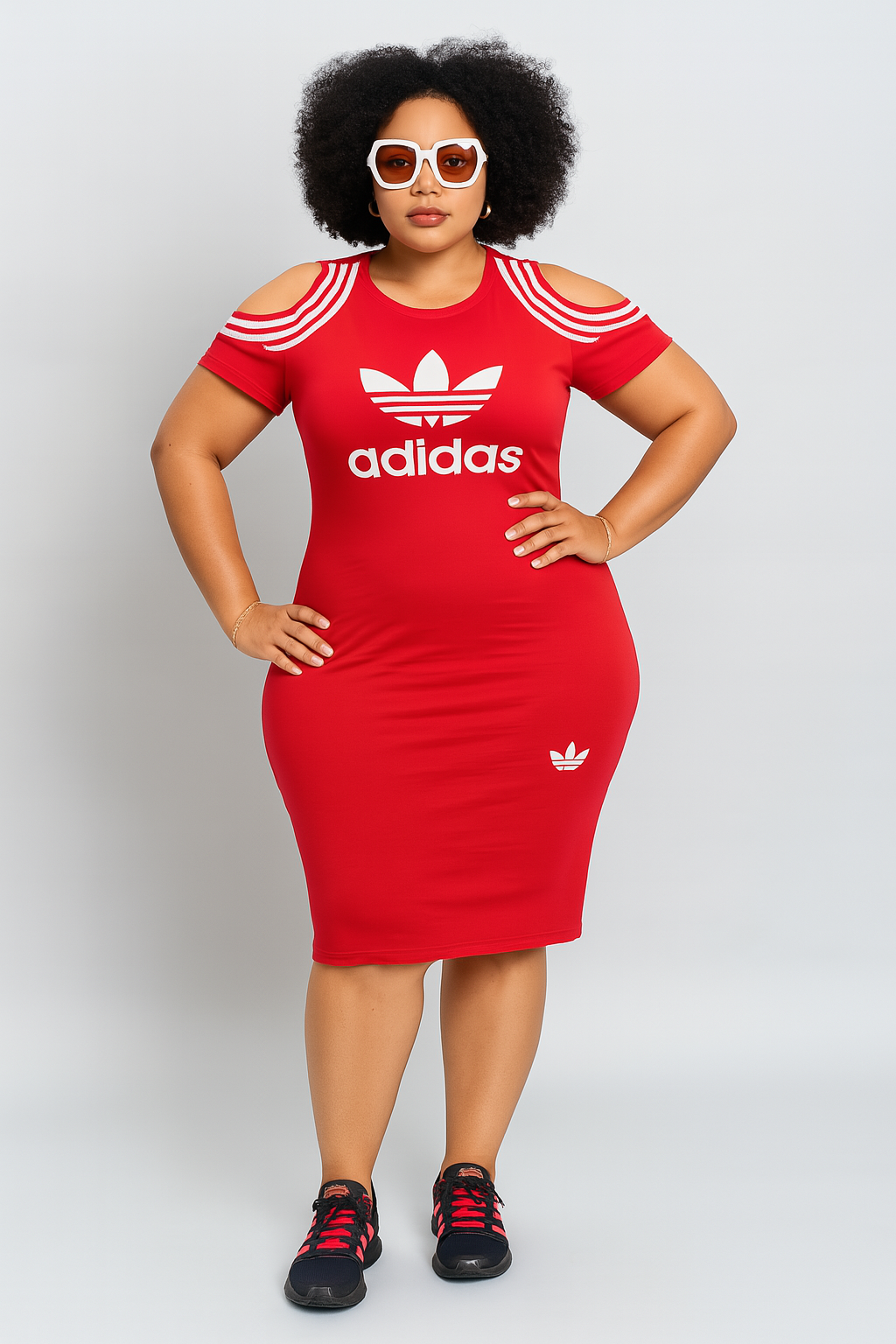 Cold shoulder sport dress