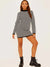 Pattern Knitted Jumper Dress