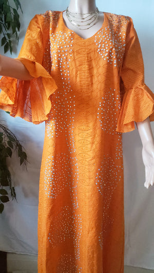 African lace dress