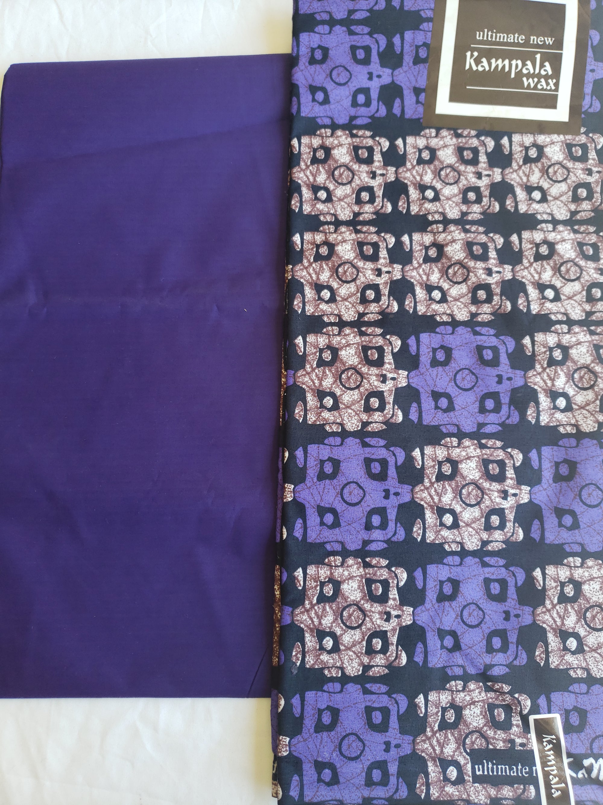 African Print Kampala Fabric  (purple)