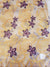 African Swiss voile lace (purple/gold/white)