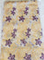 African Swiss voile lace (purple/gold/white)