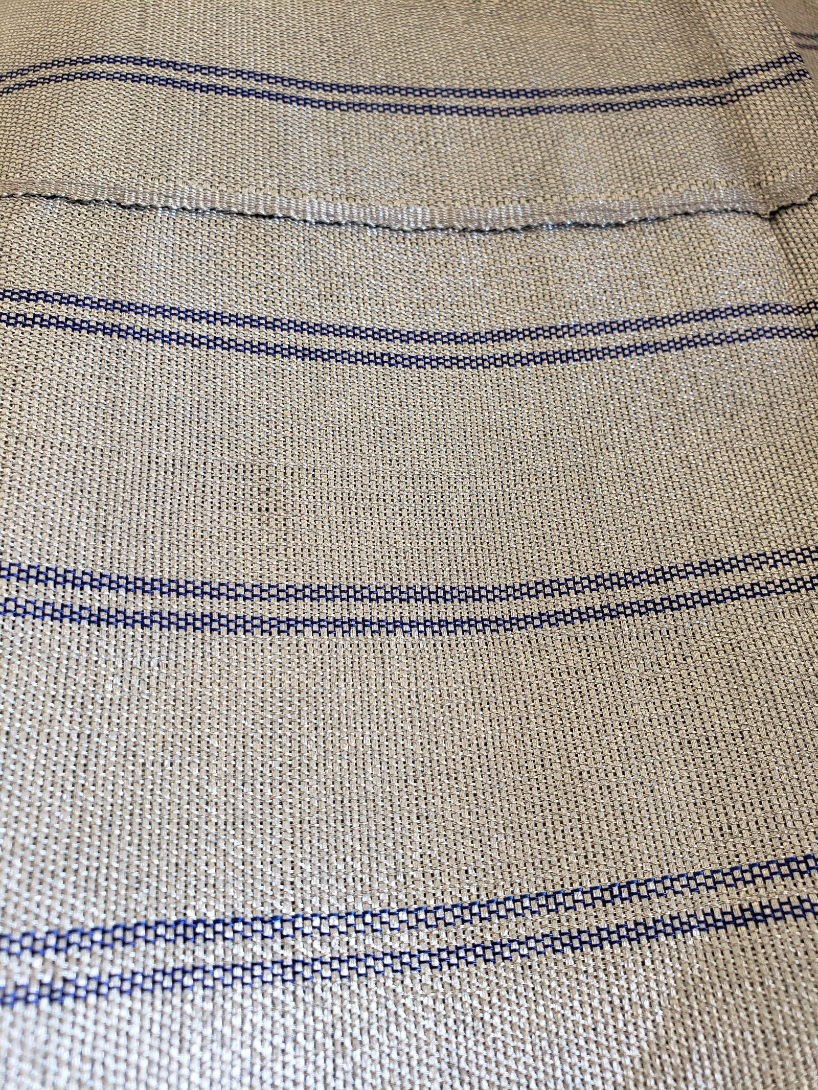 Aso oke (silver/blue)