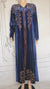 Elegant Italian Velvet Kimono Dress with Swarovski Stones