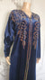 Elegant Italian Velvet Kimono Dress with Swarovski Stones