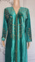 Elegant Italian Velvet Kimono with Swarovski Stones (Green)