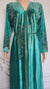 Elegant Italian Velvet Kimono with Swarovski Stones (Green)