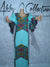 Fully Stoned Dry Lace Abaya/Boubou Gown( Teal)