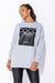 Coco Print Oversized Sweatshirt (Gray)