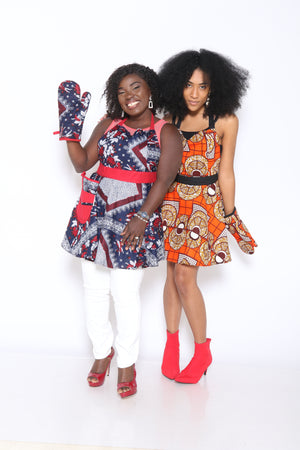 Abby.O Classy African print apron set