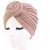 Pre-tied Solid Color Turban Headwrap ( Nude)