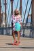 Tomi Shift Dress Shirt (Red/white/blue/yellow)