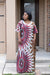 African Print Kaftan (Wine/White/Brown)