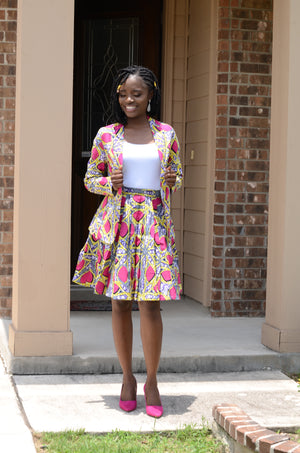 Modupe African Print Blazer Jacket Set