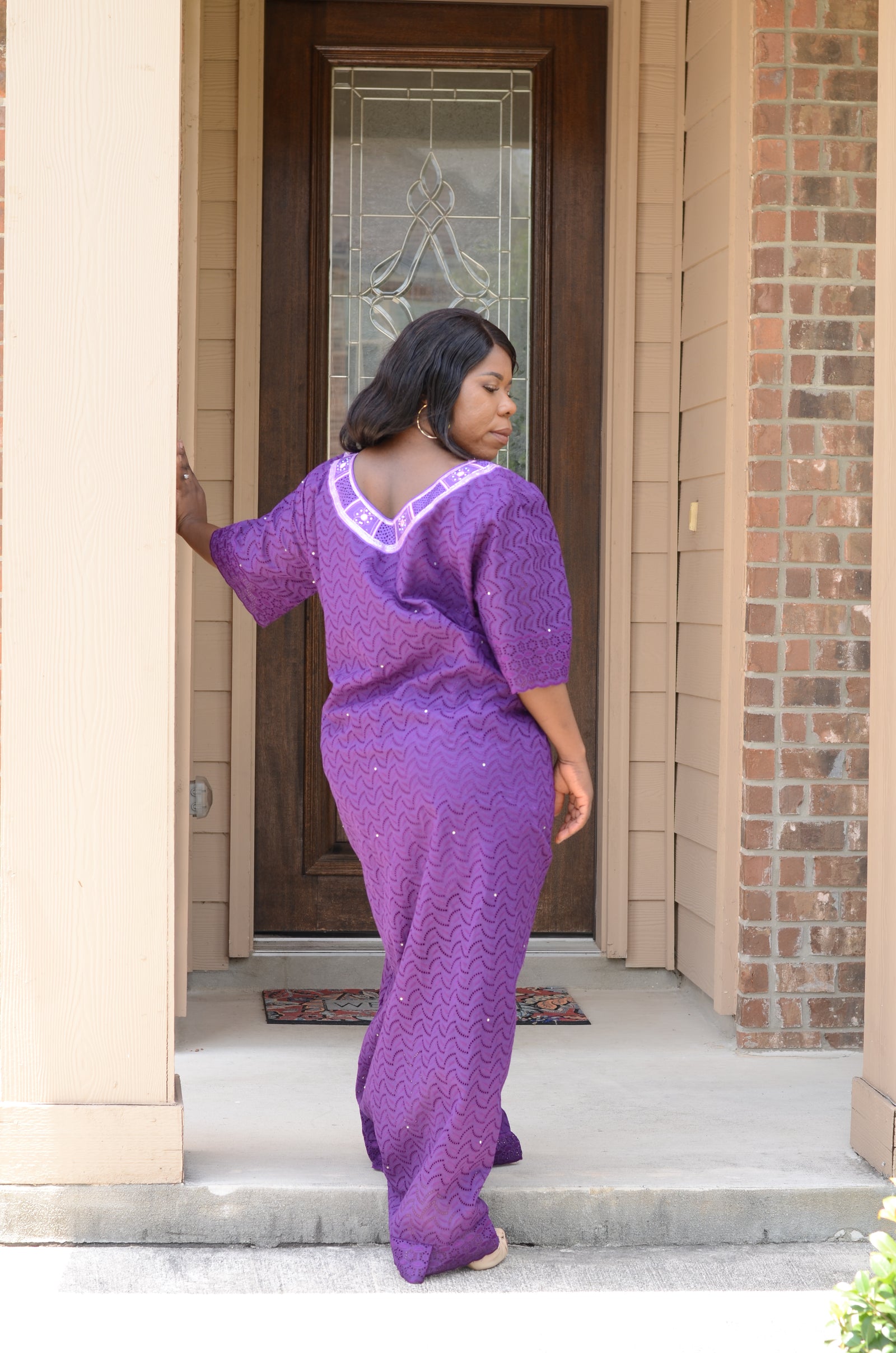 African Dry Lace (Purple)