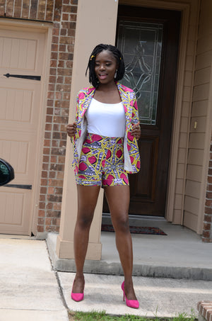 Modupe African Print High Waist Short Pant