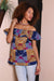Bolaji Off Shoulder Blouse ( Pink/Blue)