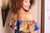 Bolaji Off Shoulder Blouse ( Pink/Blue)