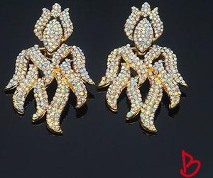 Embellished Dubia Drop Dangle Statement Earrings