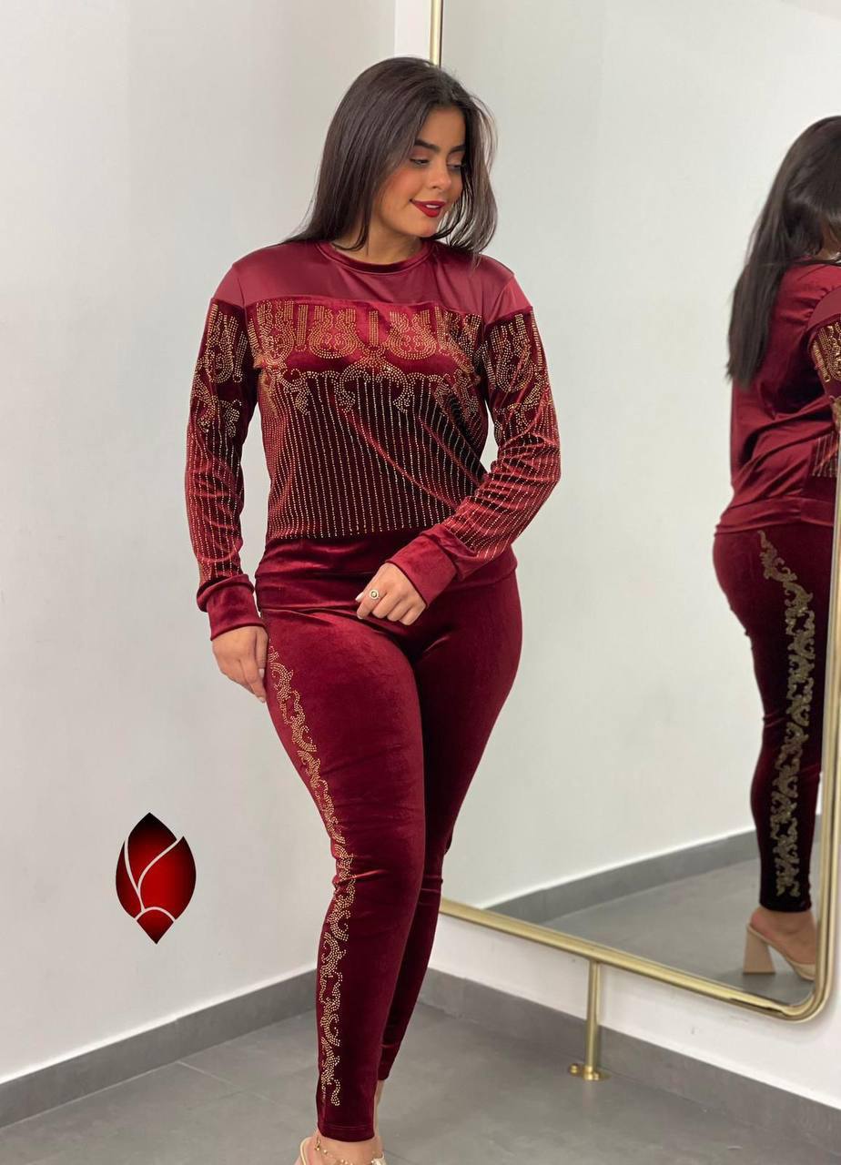 Luxurious Velvet Two Piece Set