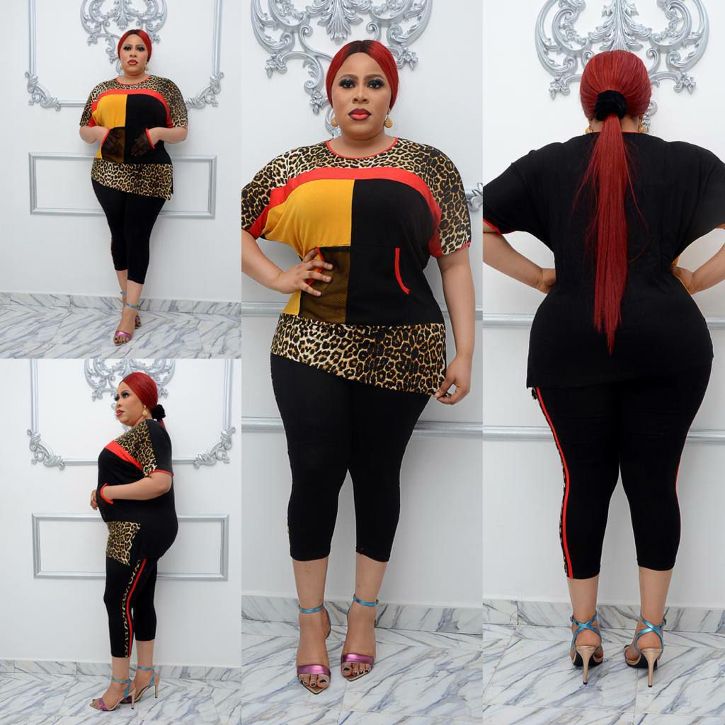 Leopard Print ColorBlock Set