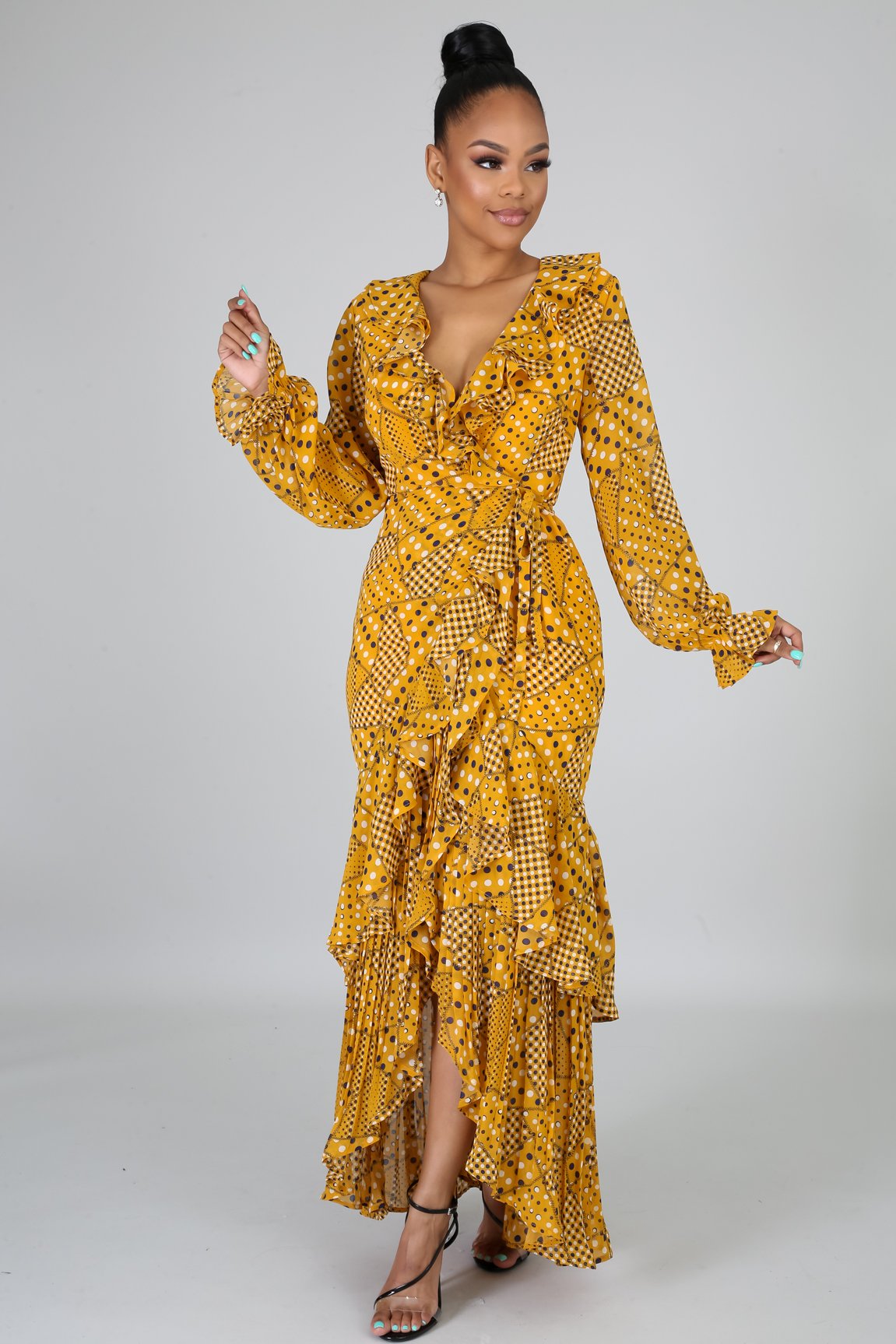 Marvelous Summer Polka Flare Dress