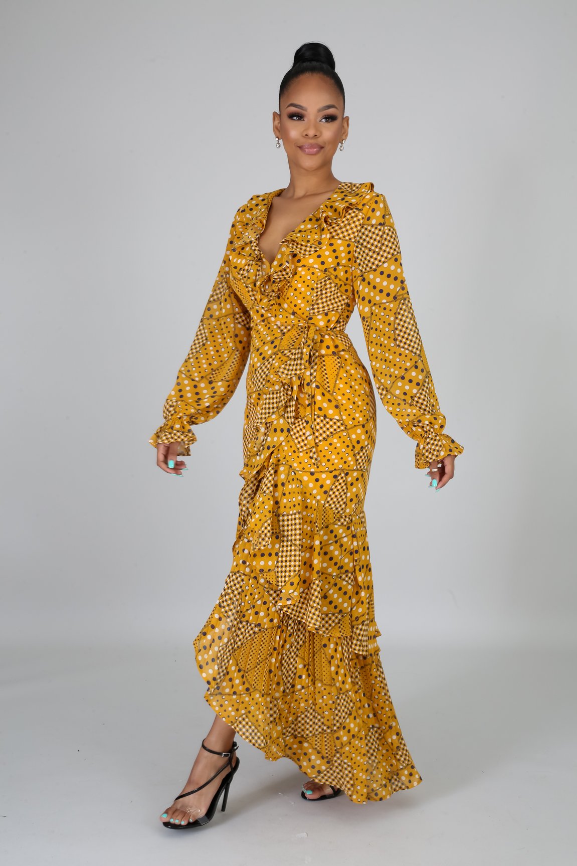 Marvelous Summer Polka Flare Dress