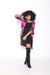 Lade Two Layer Flounce Sleeves Kimono ( Purple)