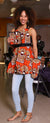 Abby.O Classy African print apron set(Red)