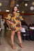 Eniola bell sleeves shift dress( Gold/Wine)