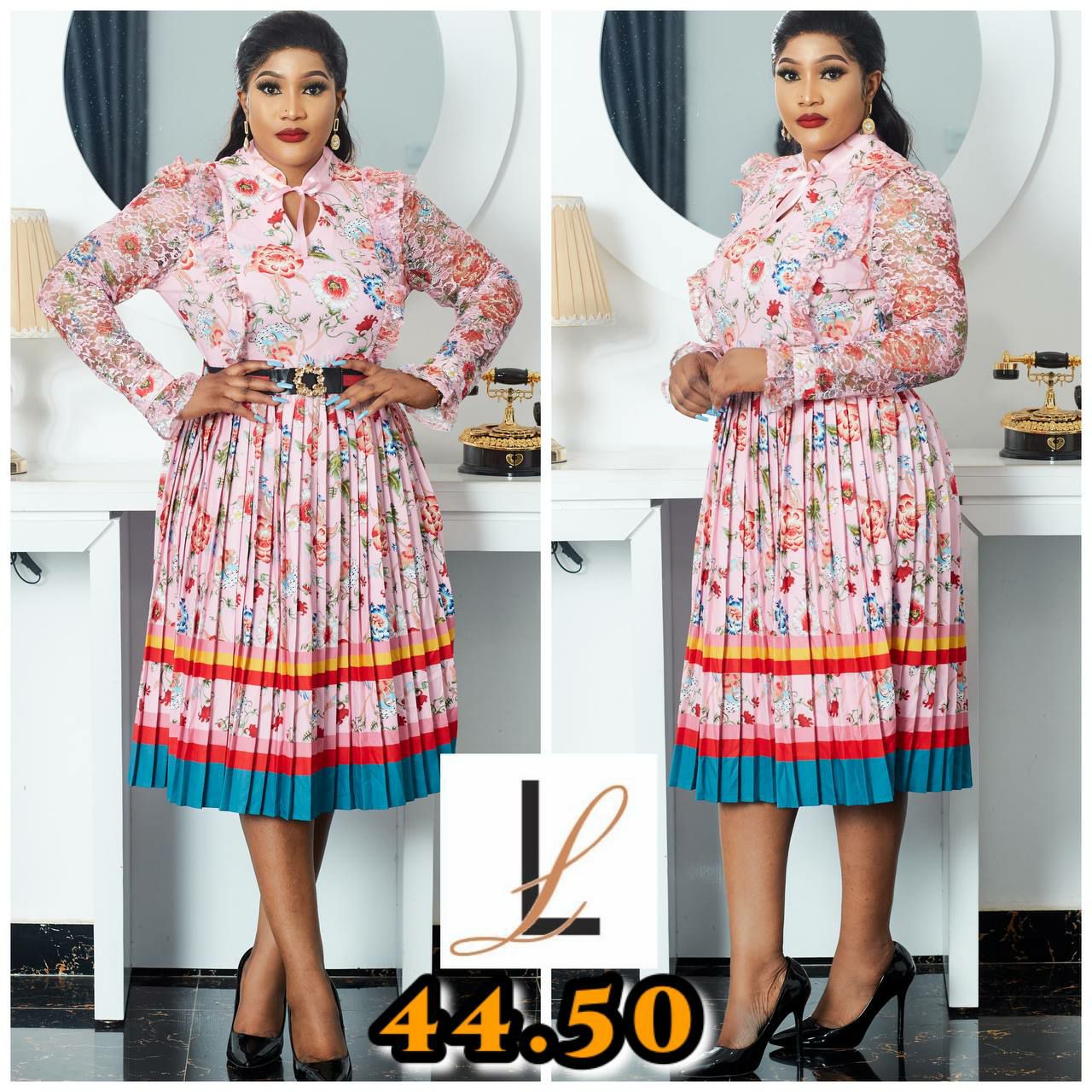 A-line Pleated Dress