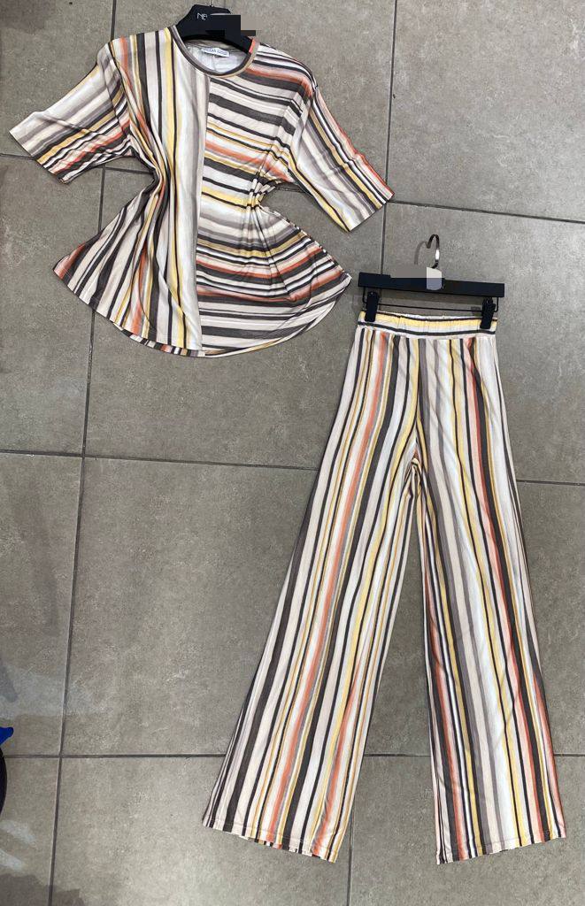 Weekend Vibe Striped 2 Pcs Set