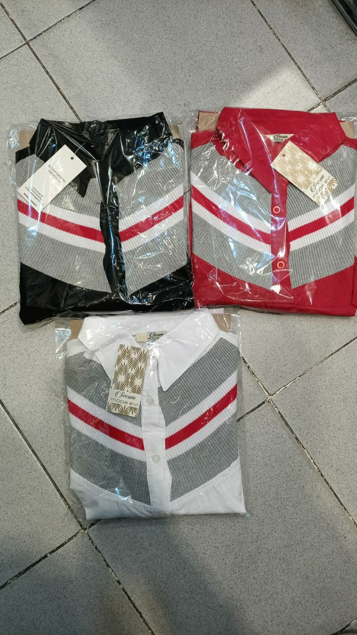 Striped Button Up Blouse