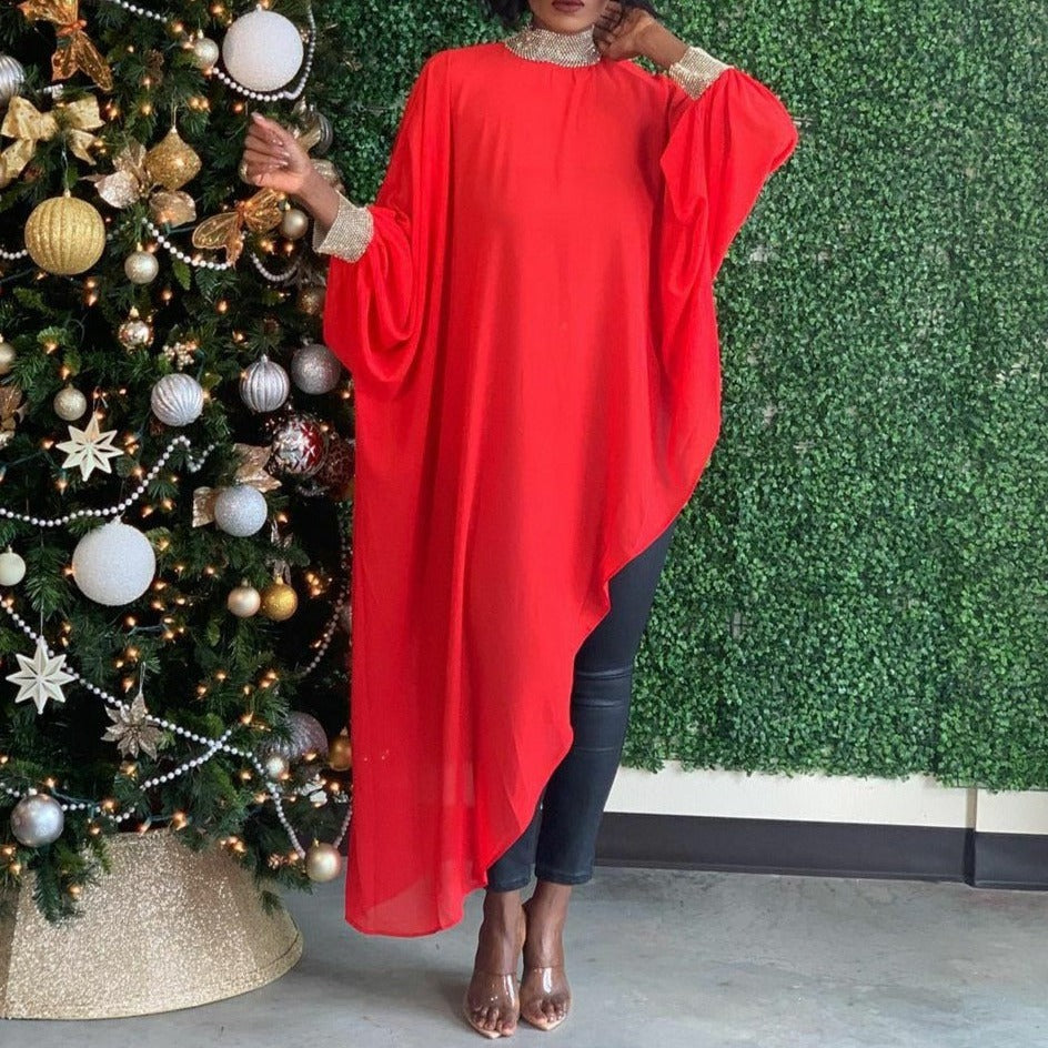 Asymmetrical Chiffon Dress