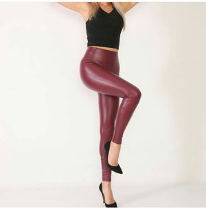 Pu-Leather leggings (Brown)
