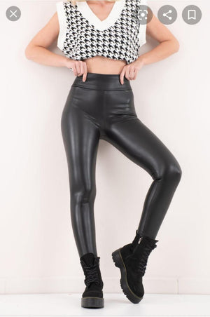Pu-Leather leggings (Brown)