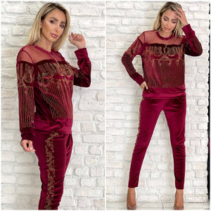 Luxurious Velvet Two Piece Set