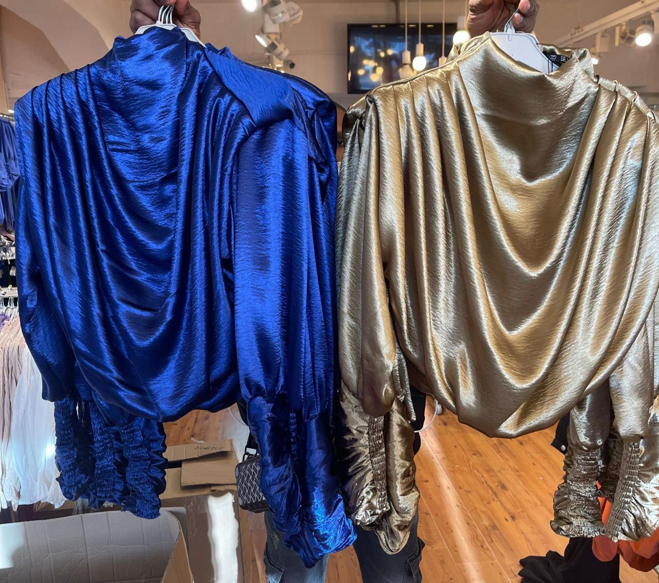 Luxurious Satin Blouse (Gold)