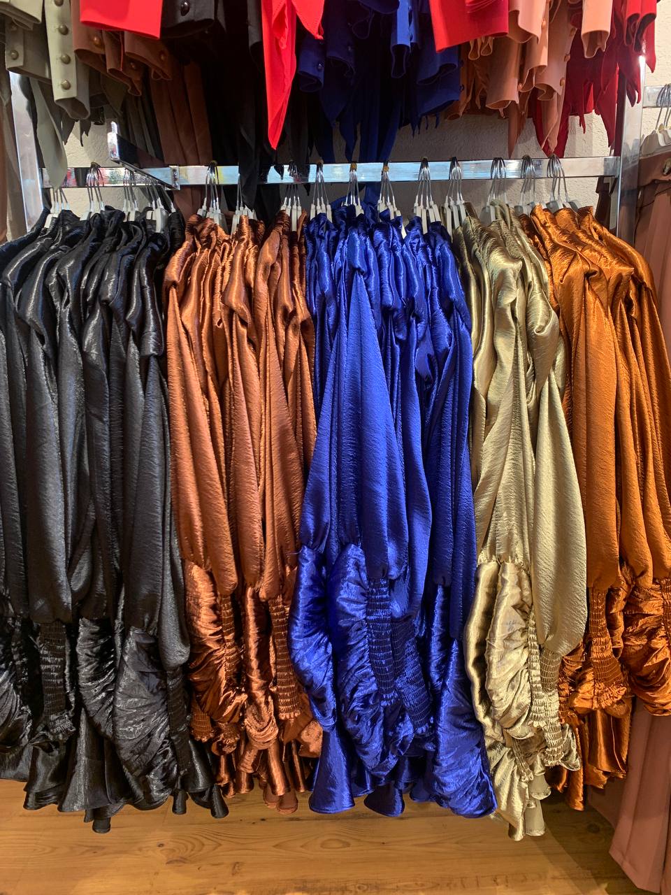 Luxurious Satin Blouse (Gold)