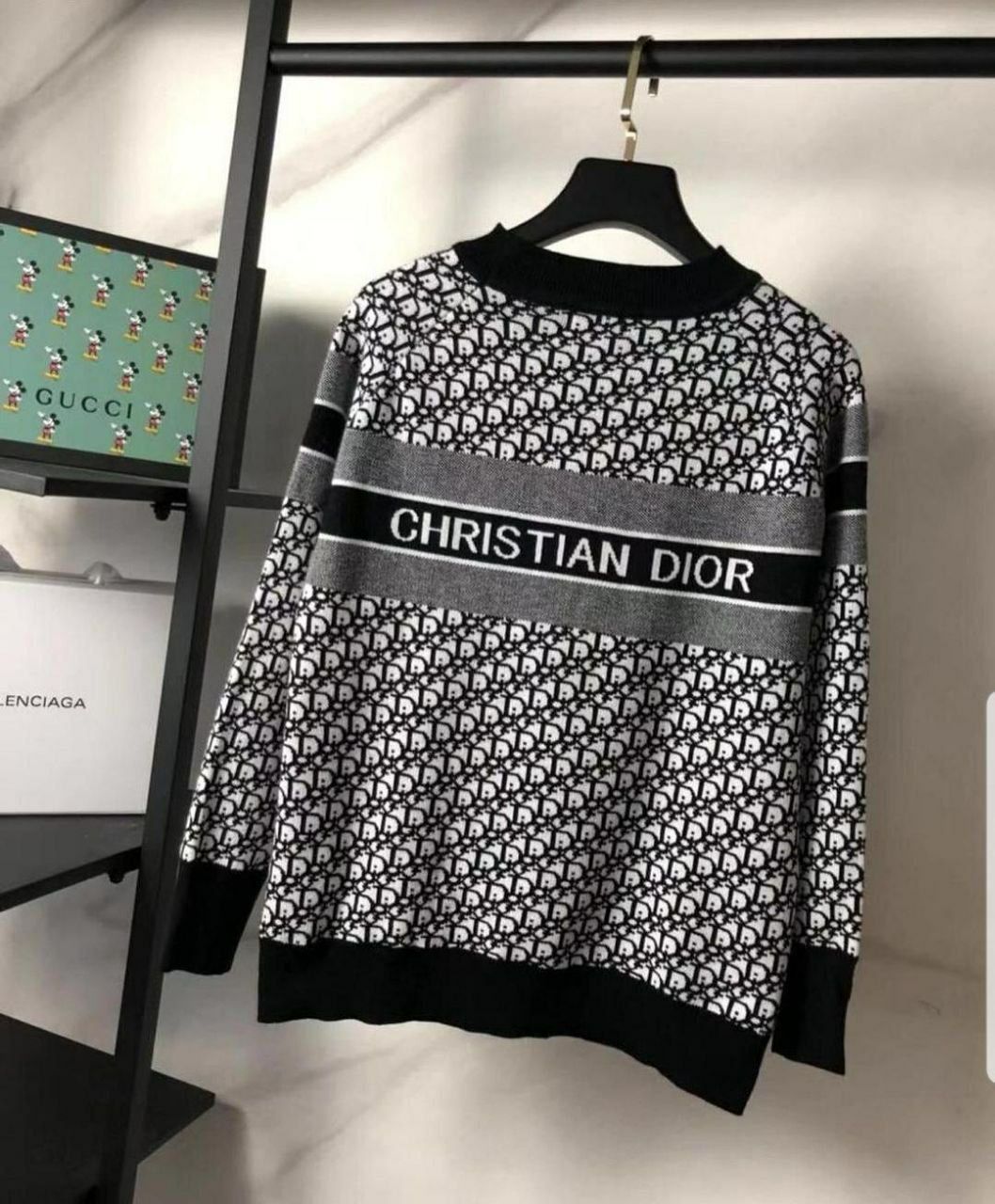 AbbyO Print Knit Sweater