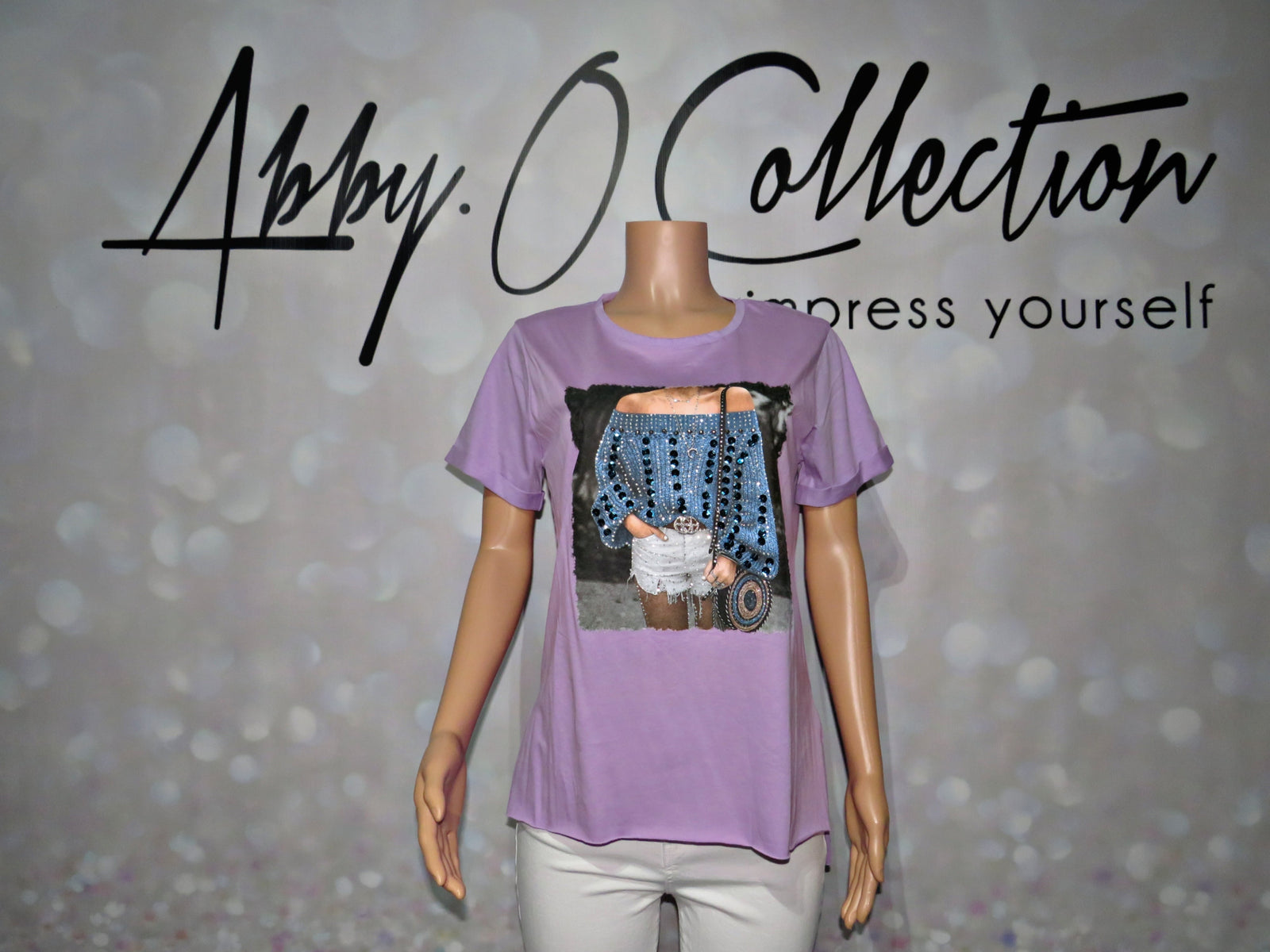 Graphic Tshirt with sequins