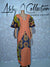 Fully Stoned Ankara Dry Lace Kaftan/Boubou Gown (Peach)